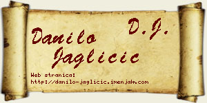 Danilo Jagličić vizit kartica